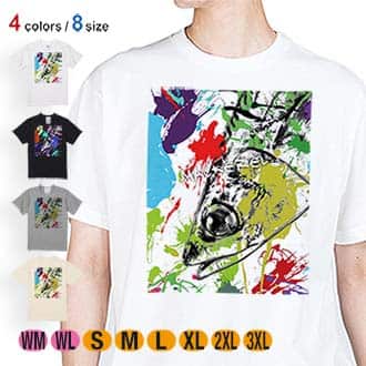 【Tシャツ】マサバ　ペンキペイント 5.6oz Cotton:100%