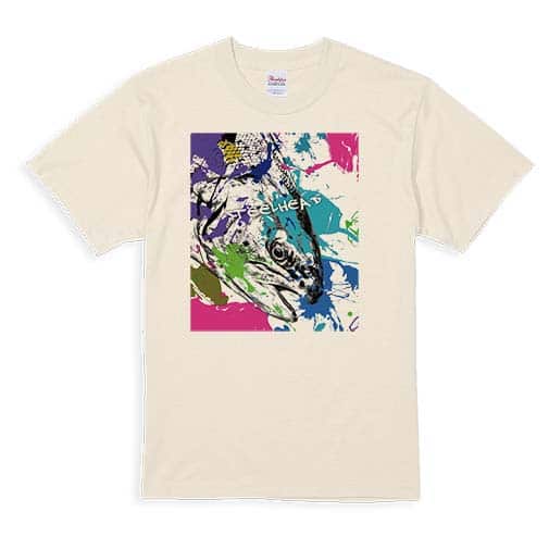 【Tシャツ】ニジマス(スチールヘッド)　ペンキペイント 5.6oz Cotton:100%