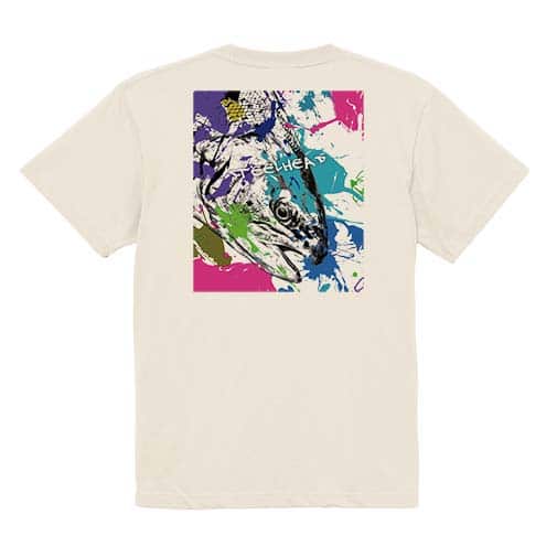 【Tシャツ】ニジマス(スチールヘッド)　ペンキペイント 5.6oz Cotton:100%