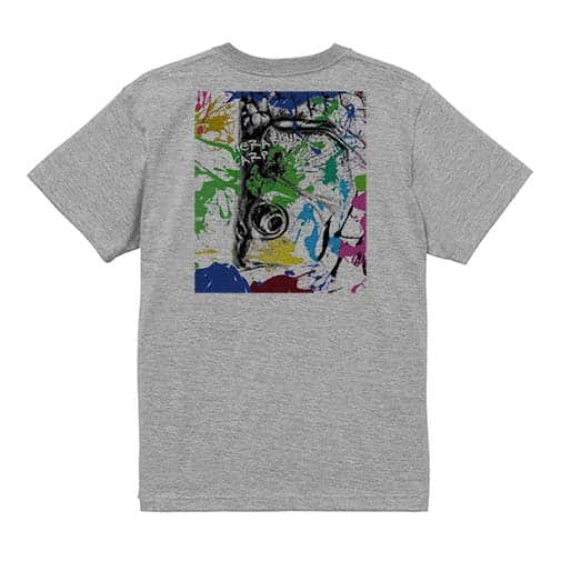 【Tシャツ】ヘラブナ　ペンキペイント 5.6oz Cotton:100%