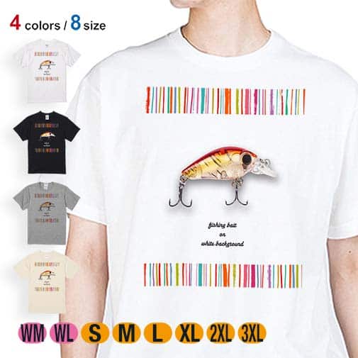 【Tシャツ】おしゃれなミニルアー レッド 5.6oz Cotton:100%