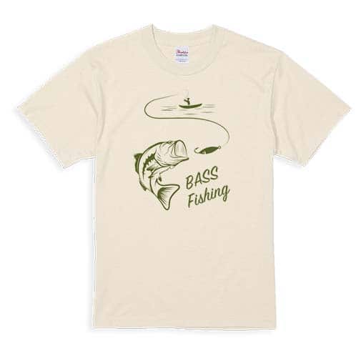 【Tシャツ】バス釣り 5.6oz Cotton:100%