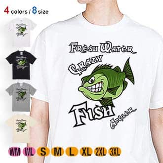 【Tシャツ】クレイジーバス　落書き風 5.6oz Cotton:100%