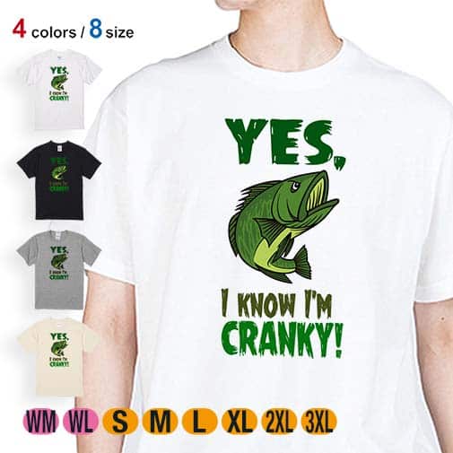 【Tシャツ】クランキー・バス 落書き風 5.6oz Cotton:100%