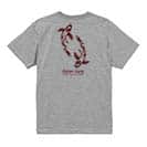 【Tシャツ】錦鯉　紅白　Koi Fish　ホワイト 5.6oz Cotton:100%