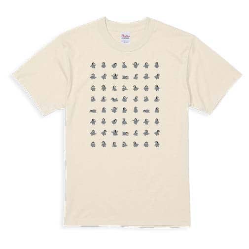 【Tシャツ】かわいいペンギンのシームレスパターン 5.6oz Cotton:100%