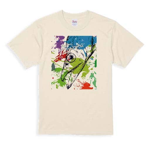 【Tシャツ】タチウオ　ペンキペイント 5.6oz Cotton:100%