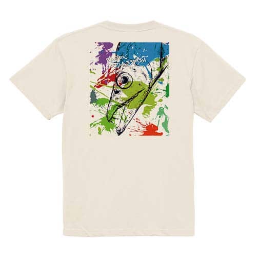 【Tシャツ】タチウオ　ペンキペイント 5.6oz Cotton:100%