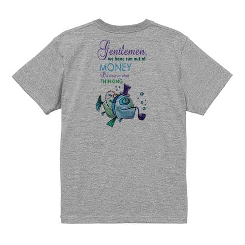 【Tシャツ】ジェントルマンなら常に考えろ! 5.6oz Cotton:100%