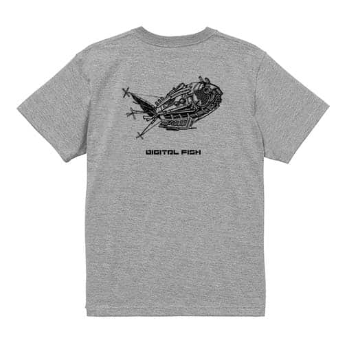 【Tシャツ】デジタル　フィッシュ 5.6oz Cotton:100%