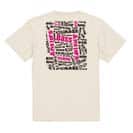 【Tシャツ】BASS テキストデザイン　ショッキングピンク 5.6oz Cotton:100%