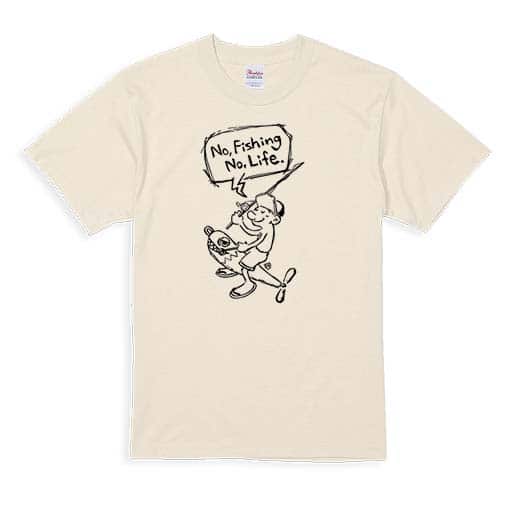 【Tシャツ】【釣りざんまい】ルアーに乗ったアングラー 5.6oz Cotton:100%