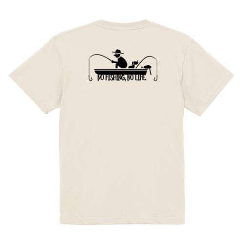 【Tシャツ】【釣りざんまい】愛犬と釣りを楽しむアングラー 5.6oz Cotton:100%