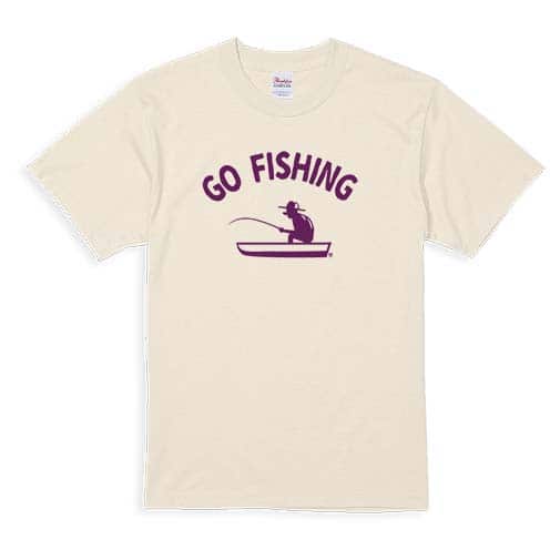 【Tシャツ】【釣りざんまい】ボートでぼーっと釣りざんまい 5.6oz Cotton:100%