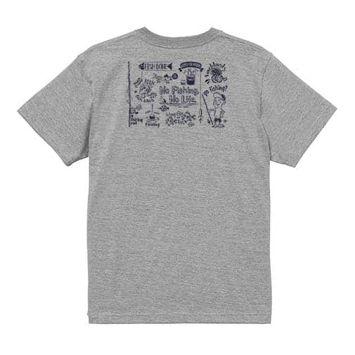 【Tシャツ】【釣りざんまい】釣りが好きなんです　横描き 5.6oz Cotton:100%