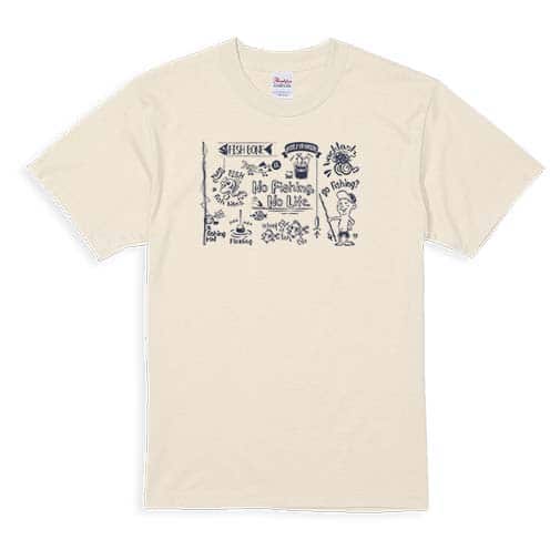 【Tシャツ】【釣りざんまい】釣りが好きなんです　横描き 5.6oz Cotton:100%