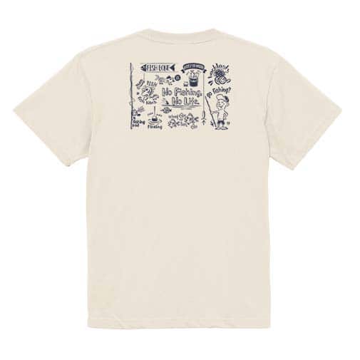【Tシャツ】【釣りざんまい】釣りが好きなんです　横描き 5.6oz Cotton:100%