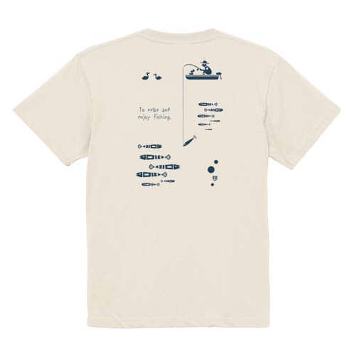 【Tシャツ】【釣りざんまい】のんびりと釣りを楽しむ 5.6oz Cotton:100%