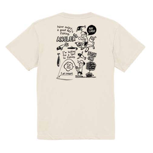 【Tシャツ】【釣りざんまい】釣りに行きませんか? 5.6oz Cotton:100%