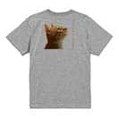 【Tシャツ】天を仰ぐ猫 5.6oz Cotton:100%