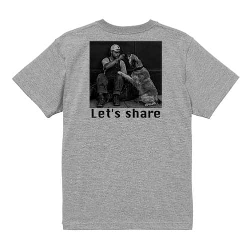 【Tシャツ】シェアしよう! 5.6oz Cotton:100%