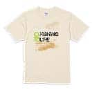 【Tシャツ】No Fishing No Life ナチュラル 5.6oz Cotton:100%