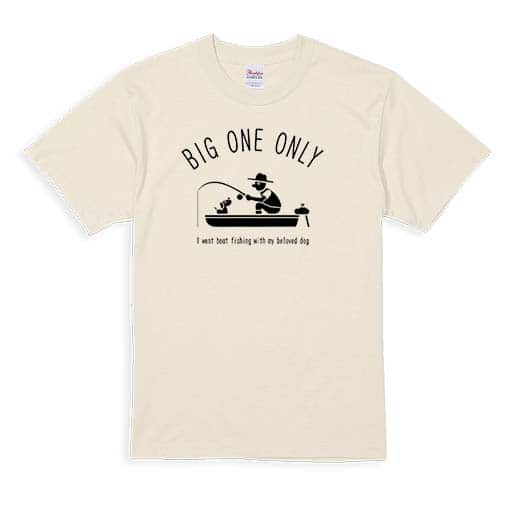 【Tシャツ】【釣りざんまい】愛犬とボートフィッシング 5.6oz Cotton:100%