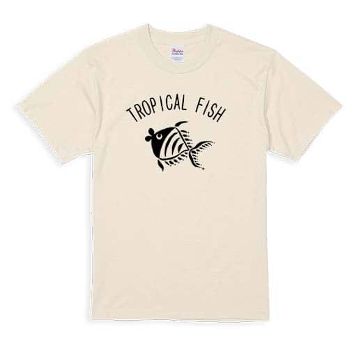 【Tシャツ】【釣りざんまい】トロピカルフィッシュ 5.6oz Cotton:100%