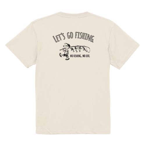 【Tシャツ】【釣りざんまい】レッツゴーフィッシング ルアーと少年 5.6oz Cotton:100%