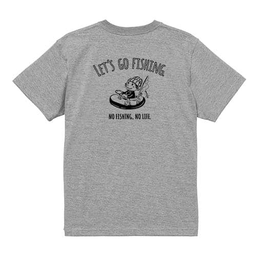 【Tシャツ】【釣りざんまい】レッツゴーフィッシング ボートアングラー 5.6oz Cotton:100%