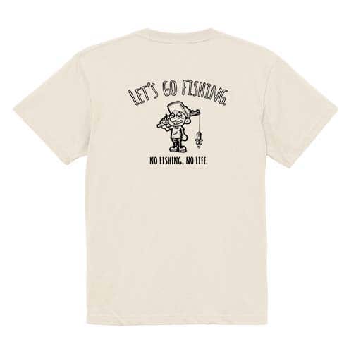 【Tシャツ】【釣りざんまい】レッツゴーフィッシング 釣り好き少年 5.6oz Cotton:100%