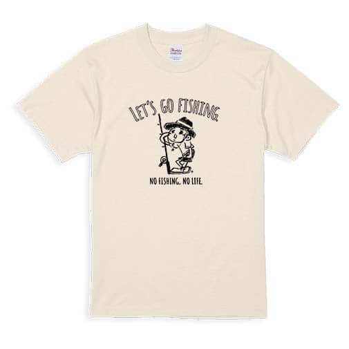 【Tシャツ】【釣りざんまい】ぼちぼち釣りに行こうかな 5.6oz Cotton:100%