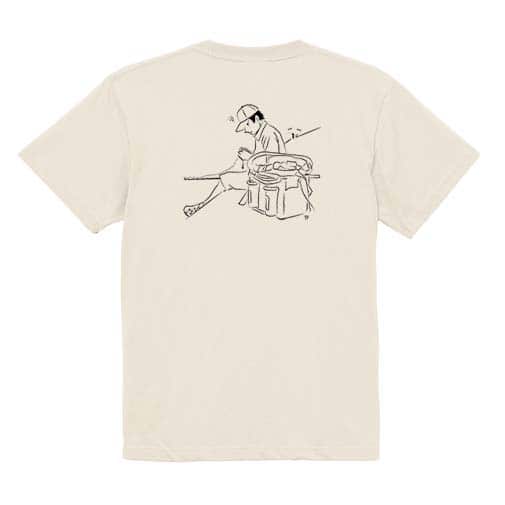 【Tシャツ】【釣りざんまい】ヒトリアングラー 5.6oz Cotton:100%