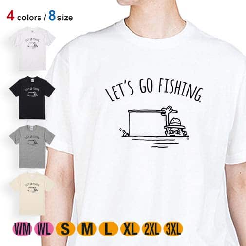 【Tシャツ】【釣りざんまい】ユニークアングラー 5.6oz Cotton:100%