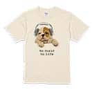 【Tシャツ】ブルドックだってNo Music No Life 5.6oz Cotton:100%
