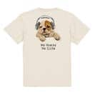 【Tシャツ】ブルドックだってNo Music No Life 5.6oz Cotton:100%