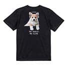 【Tシャツ】コーギーだってNo Music No Life 5.6oz Cotton:100%