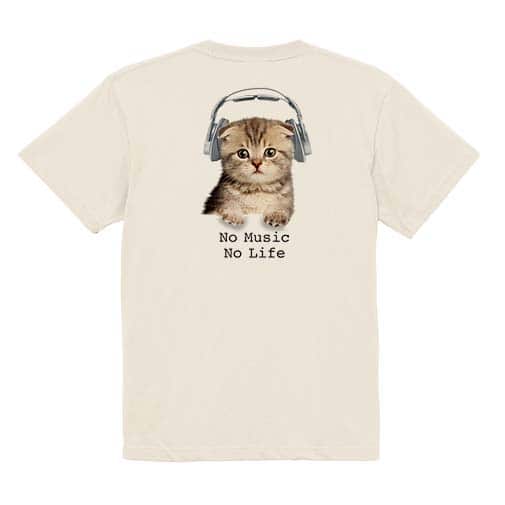 【Tシャツ】スコティシュだってNo Music No Life 5.6oz Cotton:100%