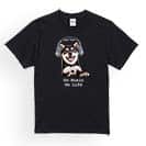 【Tシャツ】黒柴だってNo Music No Life 5.6oz Cotton:100%