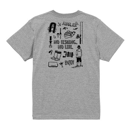 【Tシャツ】【釣りざんまい】釣りに行く準備 5.6oz Cotton:100%