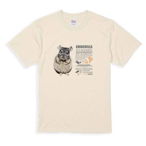 【Tシャツ】チンチラ 5.6oz Cotton:100%