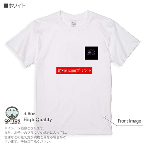 【Tシャツ】【ROMI HIME】ORIGINAL DESIGN 両面プリント 5.6oz Cotton:100%