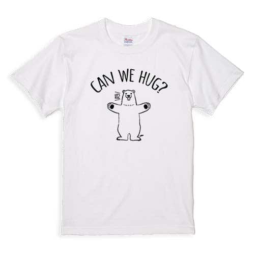 【Tシャツ】シロクマさんのハグアピール(wakat) 5.6oz Cotton:100%
