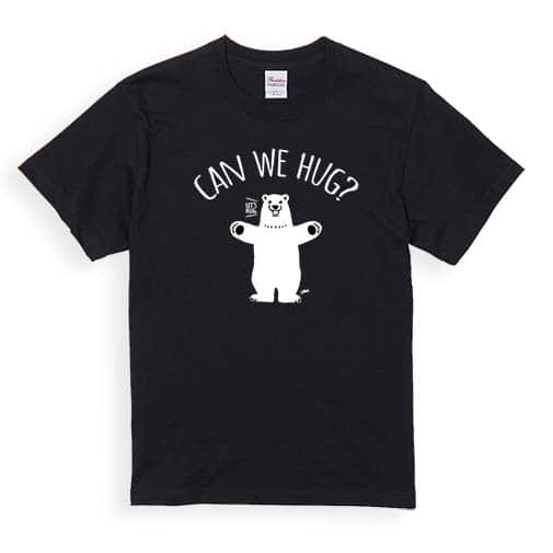 【Tシャツ】シロクマさんのハグアピール(wakat) 5.6oz Cotton:100%