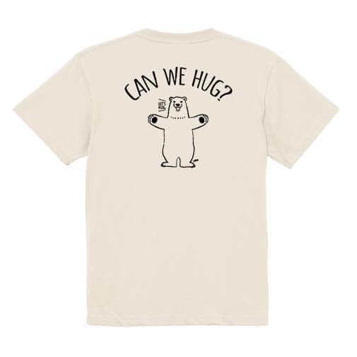【Tシャツ】シロクマさんのハグアピール(wakat) 5.6oz Cotton:100%