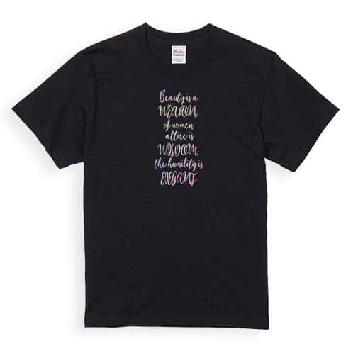 【Tシャツ】英字格言 ココ・シャネル名言 5.6oz Cotton:100%