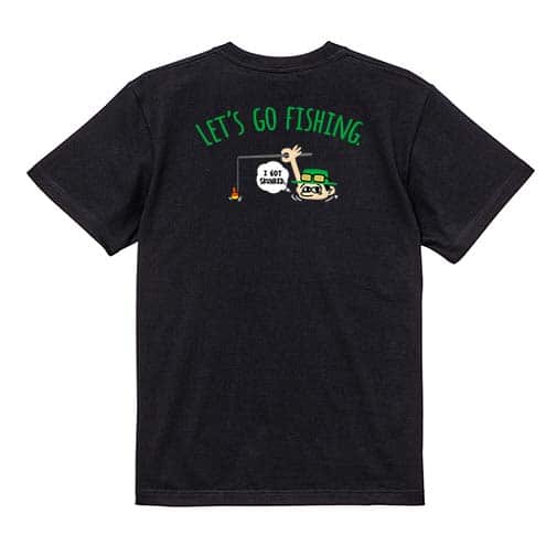 【Tシャツ】【釣りざんまい】ユニークなアングラー 5.6oz Cotton:100%