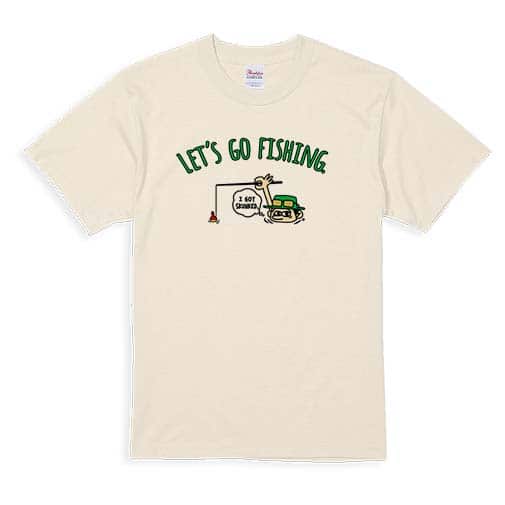 【Tシャツ】【釣りざんまい】ユニークなアングラー 5.6oz Cotton:100%