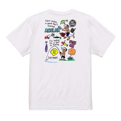 【Tシャツ】【釣りざんまい】釣りに行きませんか?_カラフル 5.6oz Cotton:100%