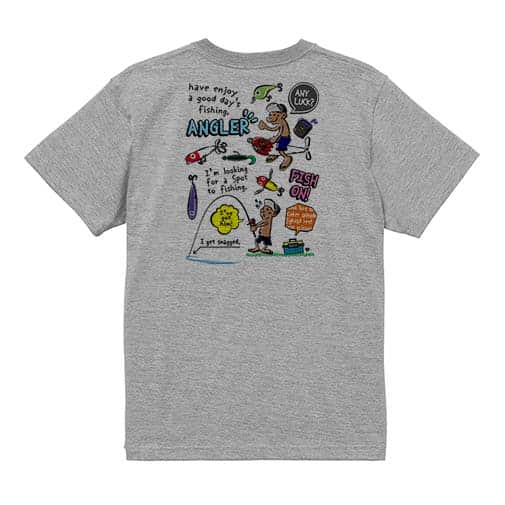 【Tシャツ】【釣りざんまい】釣りに行きませんか?_カラフル 5.6oz Cotton:100%